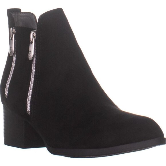 Women's Ankle Booties, Adrienne Vittadini Ravi Black, size 6.5 - Picture 2 of 7